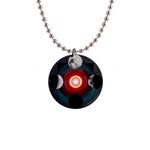 4 Moons 1  Button Necklace