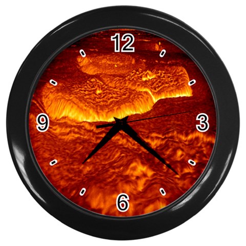 Lava Wall Clock (Black) from ArtsNow.com Front