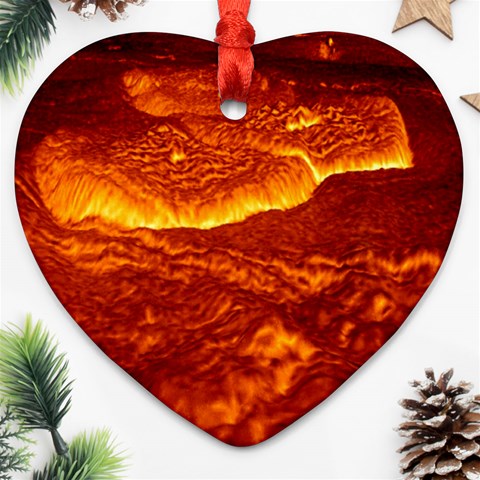 Lava Ornament (Heart) from ArtsNow.com Front