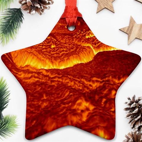Lava Ornament (Star) from ArtsNow.com Front