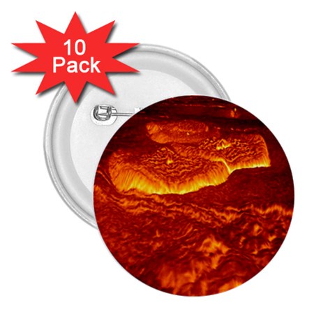 Lava 2.25  Button (10 pack) from ArtsNow.com Front