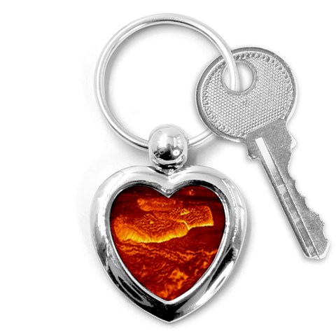 Lava Key Chain (Heart) from ArtsNow.com Front