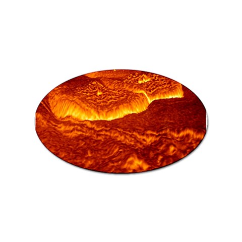 Lava Sticker (Oval) from ArtsNow.com Front