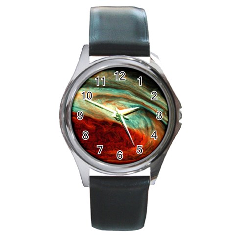Nebula 1 Round Metal Watch from ArtsNow.com Front