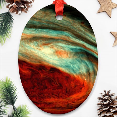 Nebula 1 Ornament (Oval) from ArtsNow.com Front