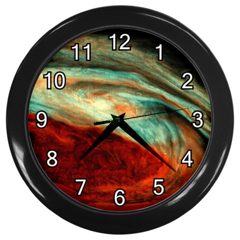Nebula 1 Wall Clock (Black) from ArtsNow.com Front