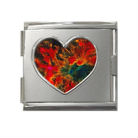 Nebula2 Mega Link Heart Italian Charm (18mm) from ArtsNow.com Front