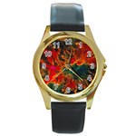 Nebula2 Round Gold Metal Watch