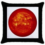 Sun Throw Pillow Case (Black)