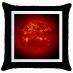 Sun Throw Pillow Case (Black)