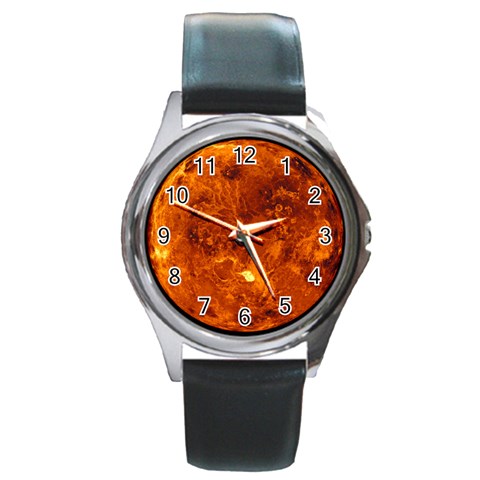 Sun2 Round Metal Watch from ArtsNow.com Front