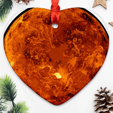 Sun2 Ornament (Heart) from ArtsNow.com Front