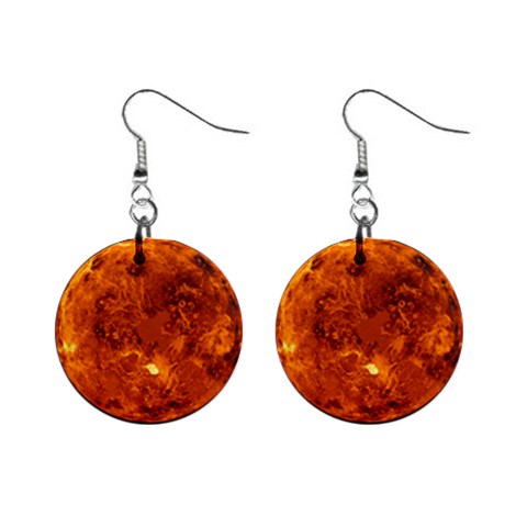 Sun2 1  Button Earrings from ArtsNow.com Front