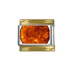 Sun2 Gold Trim Italian Charm (9mm)