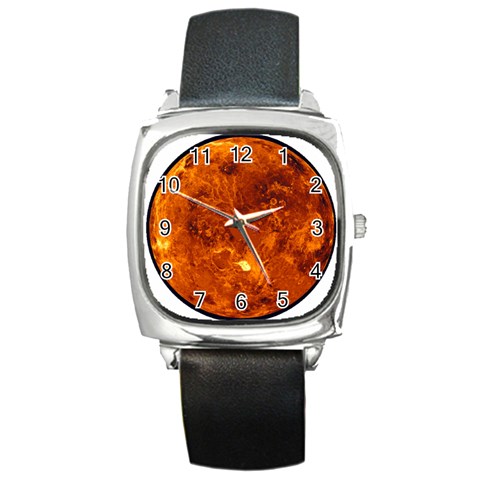 Sun2 Square Metal Watch from ArtsNow.com Front