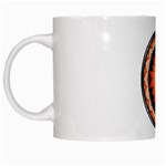 Orange_Sri_Yantra White Mug