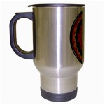 Orange_Sri_Yantra Travel Mug (Silver Gray)