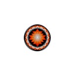 Orange_Sri_Yantra 1  Mini Magnet