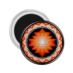 Orange_Sri_Yantra 2.25  Magnet