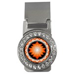 Orange_Sri_Yantra Money Clip (CZ)