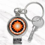 Orange_Sri_Yantra Nail Clippers Key Chain