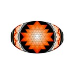 Orange_Sri_Yantra Sticker (Oval)