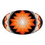 Orange_Sri_Yantra Magnet (Oval)