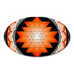 Orange_Sri_Yantra Magnet (Oval)