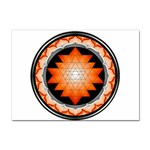 Orange_Sri_Yantra Sticker A4 (10 pack)