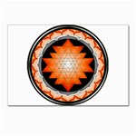 Orange_Sri_Yantra Postcard 4 x 6  (Pkg of 10)