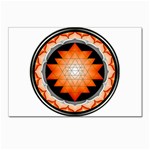 Orange_Sri_Yantra Postcards 5  x 7  (Pkg of 10)