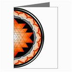 Orange_Sri_Yantra Greeting Card