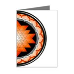 Orange_Sri_Yantra Mini Greeting Card