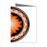 Orange_Sri_Yantra Mini Greeting Cards (Pkg of 8)