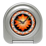 Orange_Sri_Yantra Travel Alarm Clock