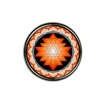 Orange_Sri_Yantra Hat Clip Ball Marker