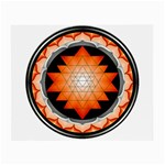 Orange_Sri_Yantra Glasses Cloth (Small)