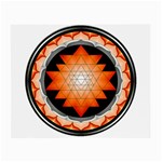 Orange_Sri_Yantra Glasses Cloth (Small)