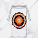 Orange_Sri_Yantra Jewelry Bag