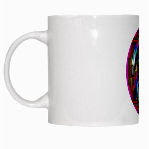Sri Yantra White Mug from ArtsNow.com Left