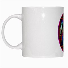 Sri Yantra White Mug from ArtsNow.com Left