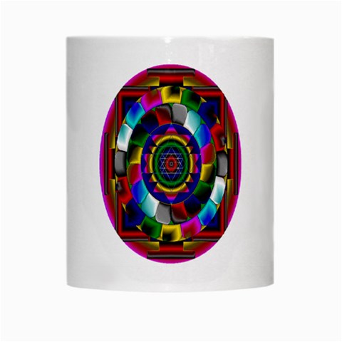 Sri Yantra White Mug from ArtsNow.com Center