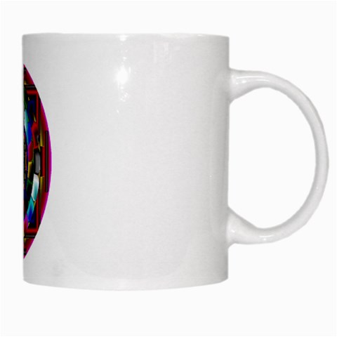 Sri Yantra White Mug from ArtsNow.com Right