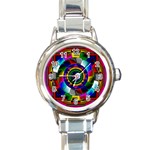 Sri Yantra Round Italian Charm Watch