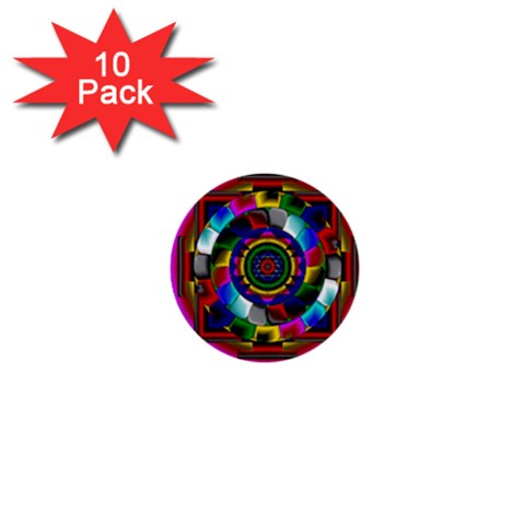 Sri Yantra 1  Mini Button (10 pack)  from ArtsNow.com Front