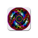 Sri Yantra Rubber Coaster (Square)