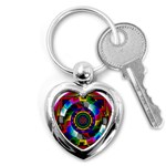 Sri Yantra Key Chain (Heart)