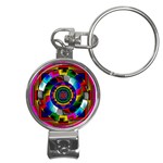 Sri Yantra Nail Clippers Key Chain