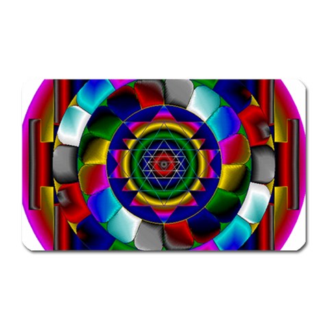 Sri Yantra Magnet (Rectangular) from ArtsNow.com Front