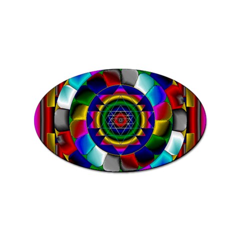 Sri Yantra Sticker Oval (10 pack) from ArtsNow.com Front